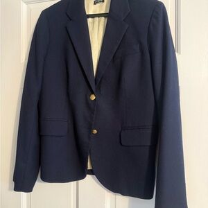 J. Crew Midnight Blue Jacket with gold button Accents size small